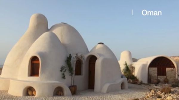 Small, domed building in the desert