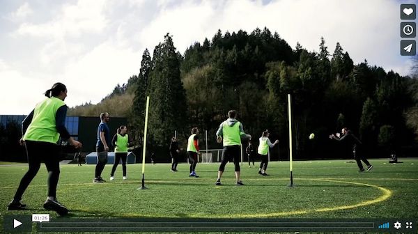 people on a field playing a game