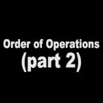 Order of Operations (2)