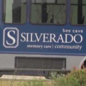 A bus advertisement shows the logo and name of the Silverado care center