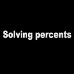 Duane Habecker demonstrates how to solve word problems that use percents