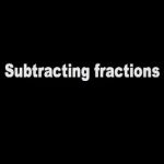 Duane Habecker demonstrates how to subtract fractions