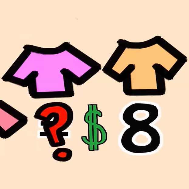 Shirts you can buy for eight dollars